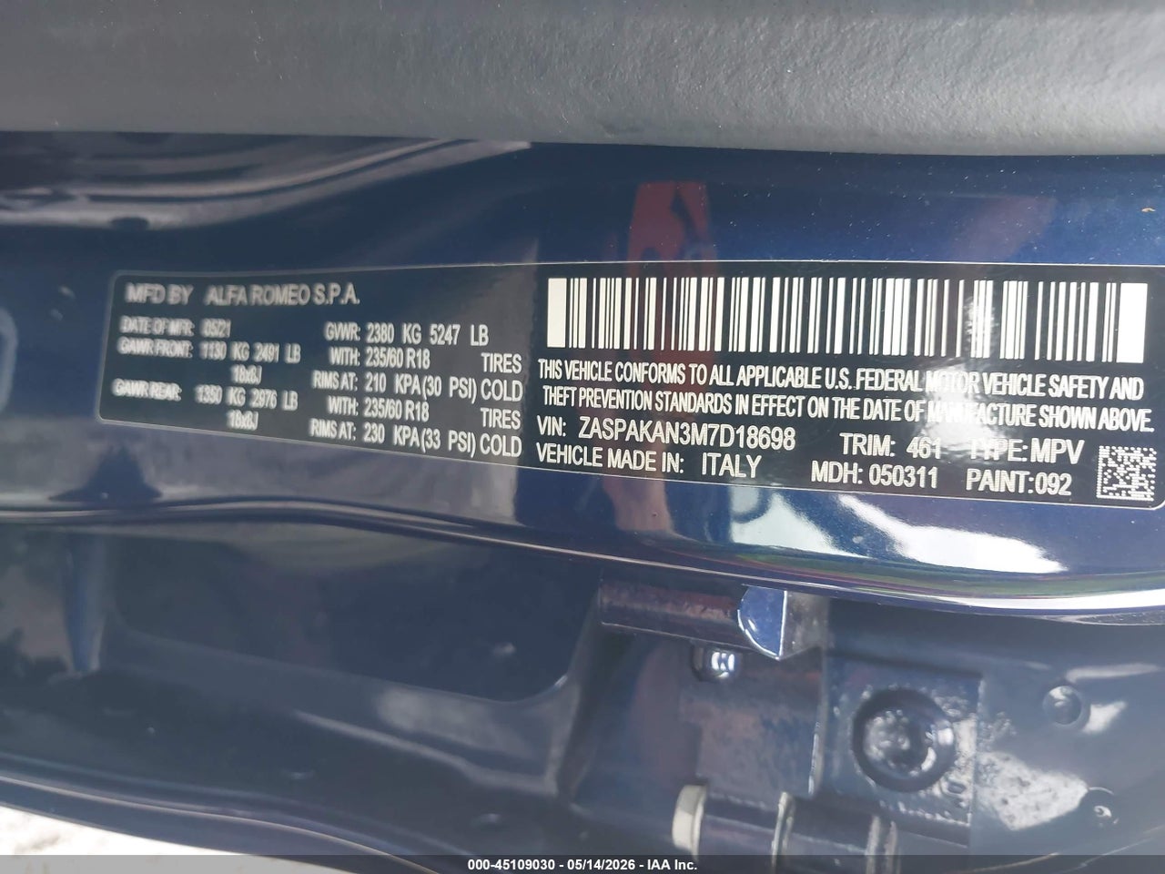 2021 ALFA ROMEO STELVIO AWD thumbnail 10