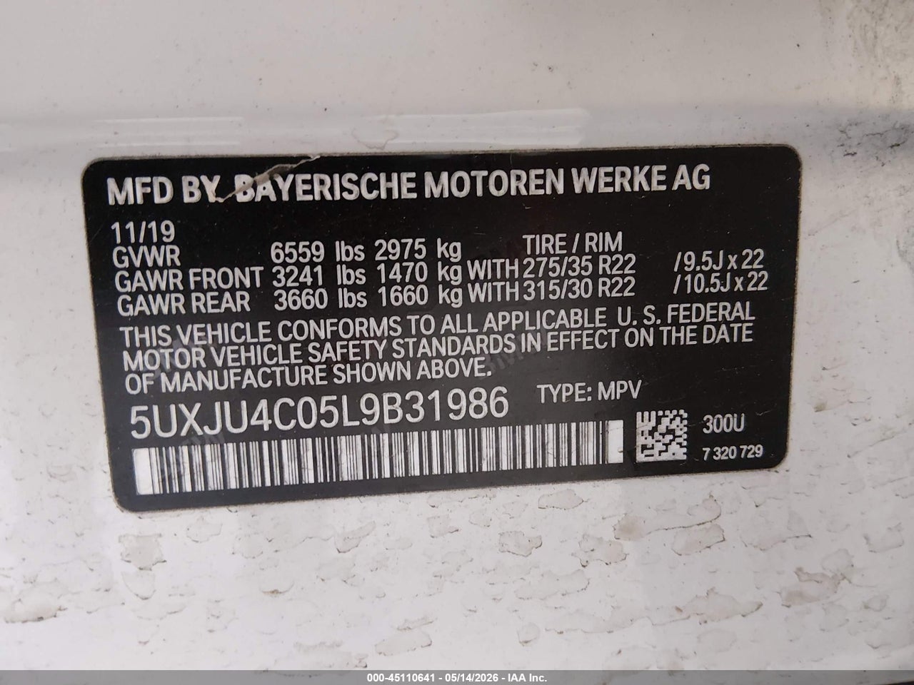 2020 BMW X5 M50I thumbnail 10