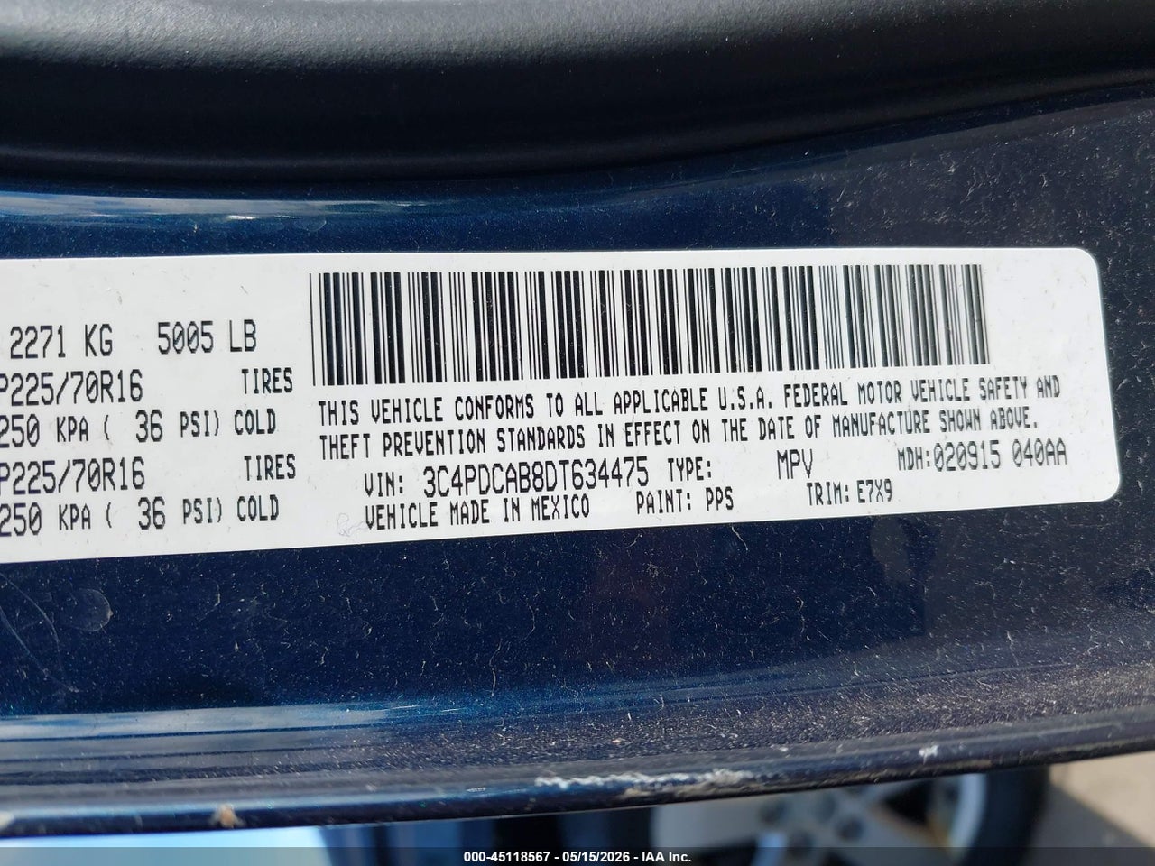 2013 DODGE JOURNEY SE thumbnail 10