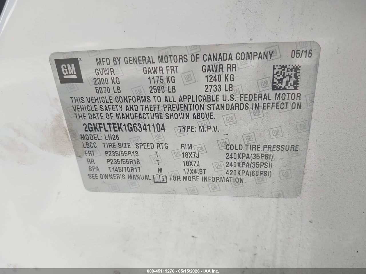 2016 GMC TERRAIN SLE thumbnail 10