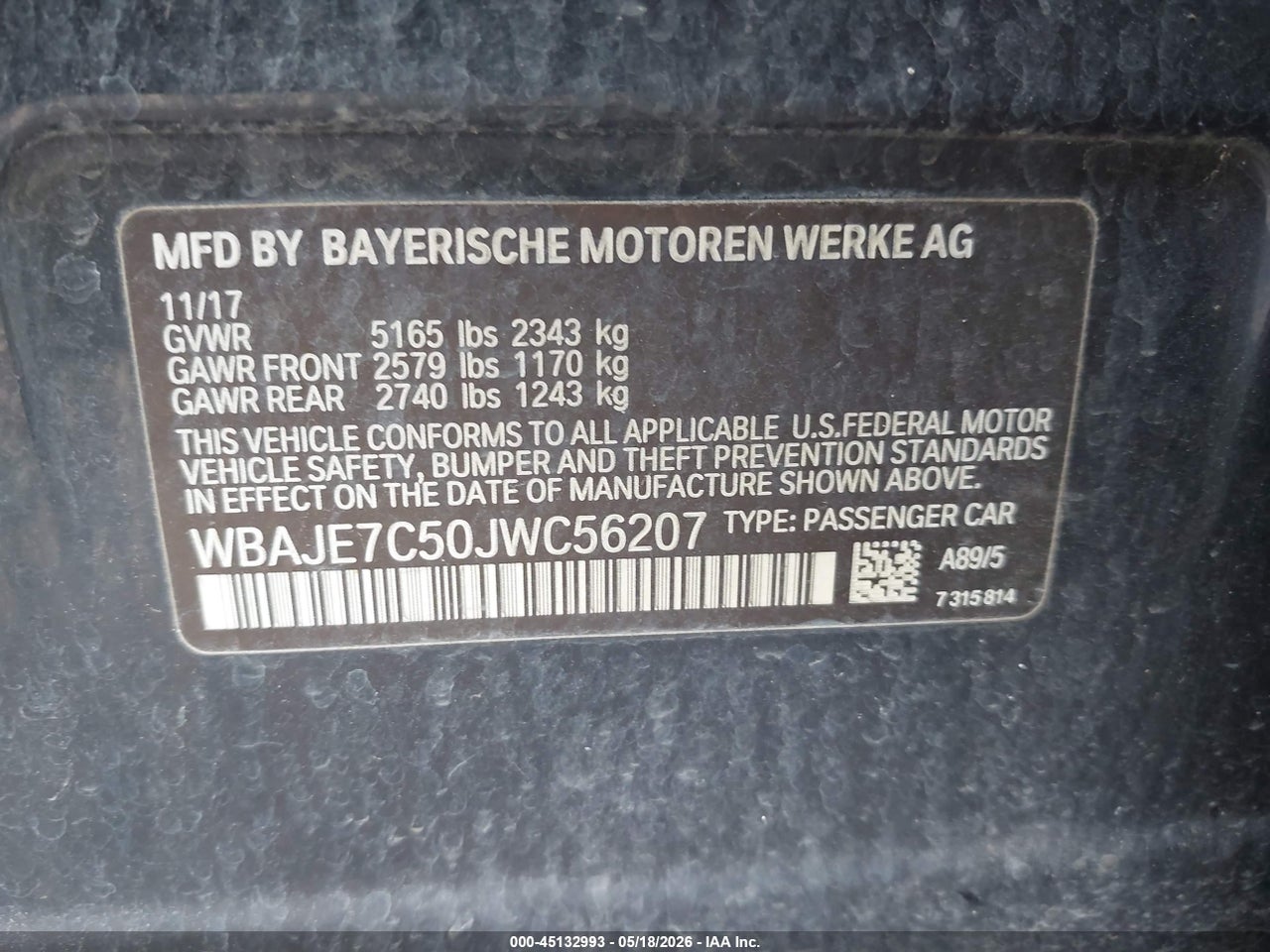 2018 BMW 540I XDRIVE thumbnail 10