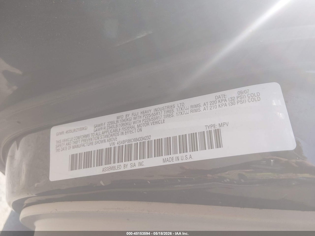 2008 SUBARU OUTBACK 3.0R L.L. BEAN EDITION thumbnail 10