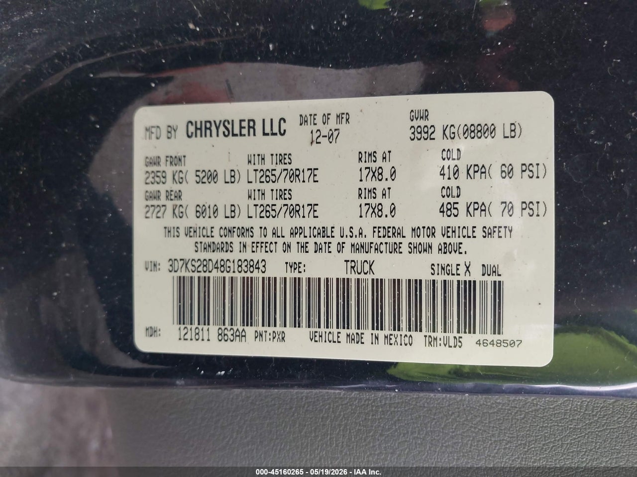 2008 DODGE RAM 2500 LARAMIE thumbnail 10
