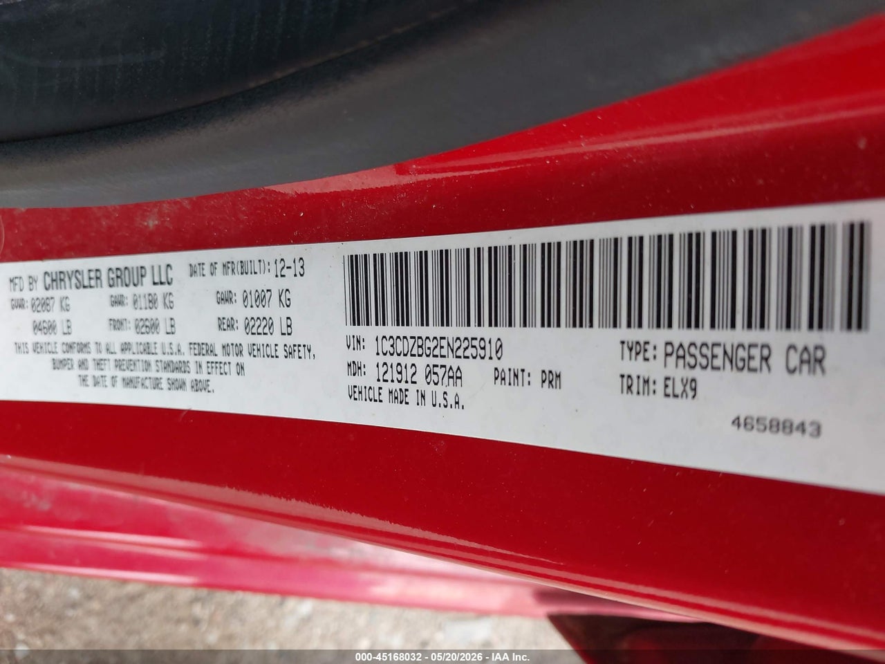2014 DODGE AVENGER R/T thumbnail 10