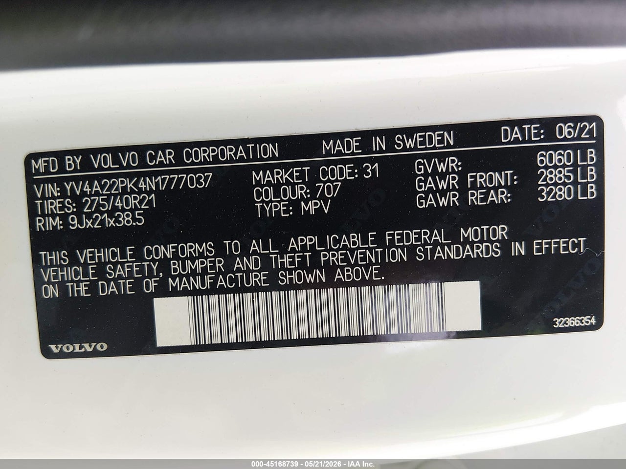 2022 VOLVO XC90 T6 MOMENTUM 7 PASSENGER thumbnail 10