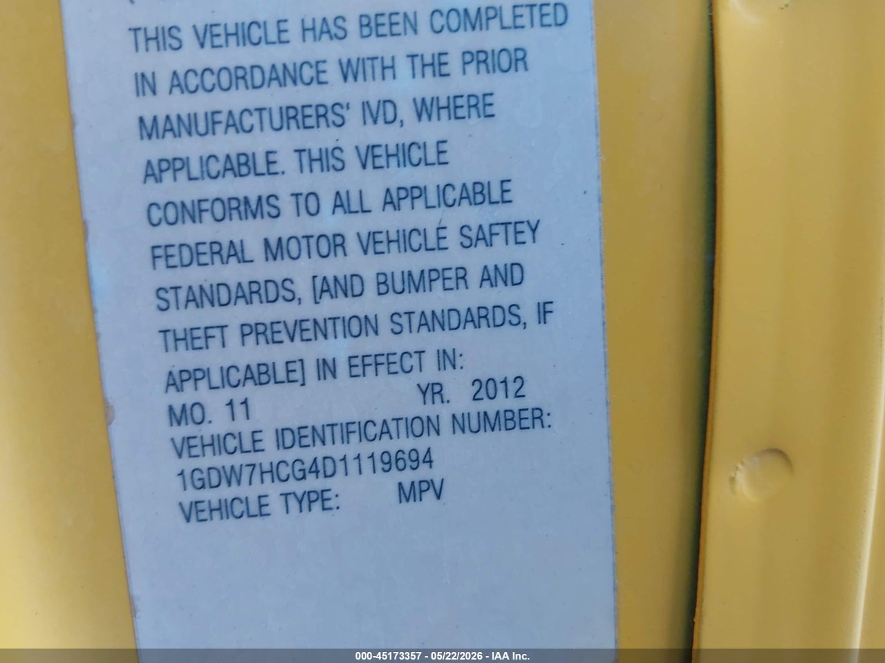 2013 GMC SAVANA 2500 WORK VAN thumbnail 10