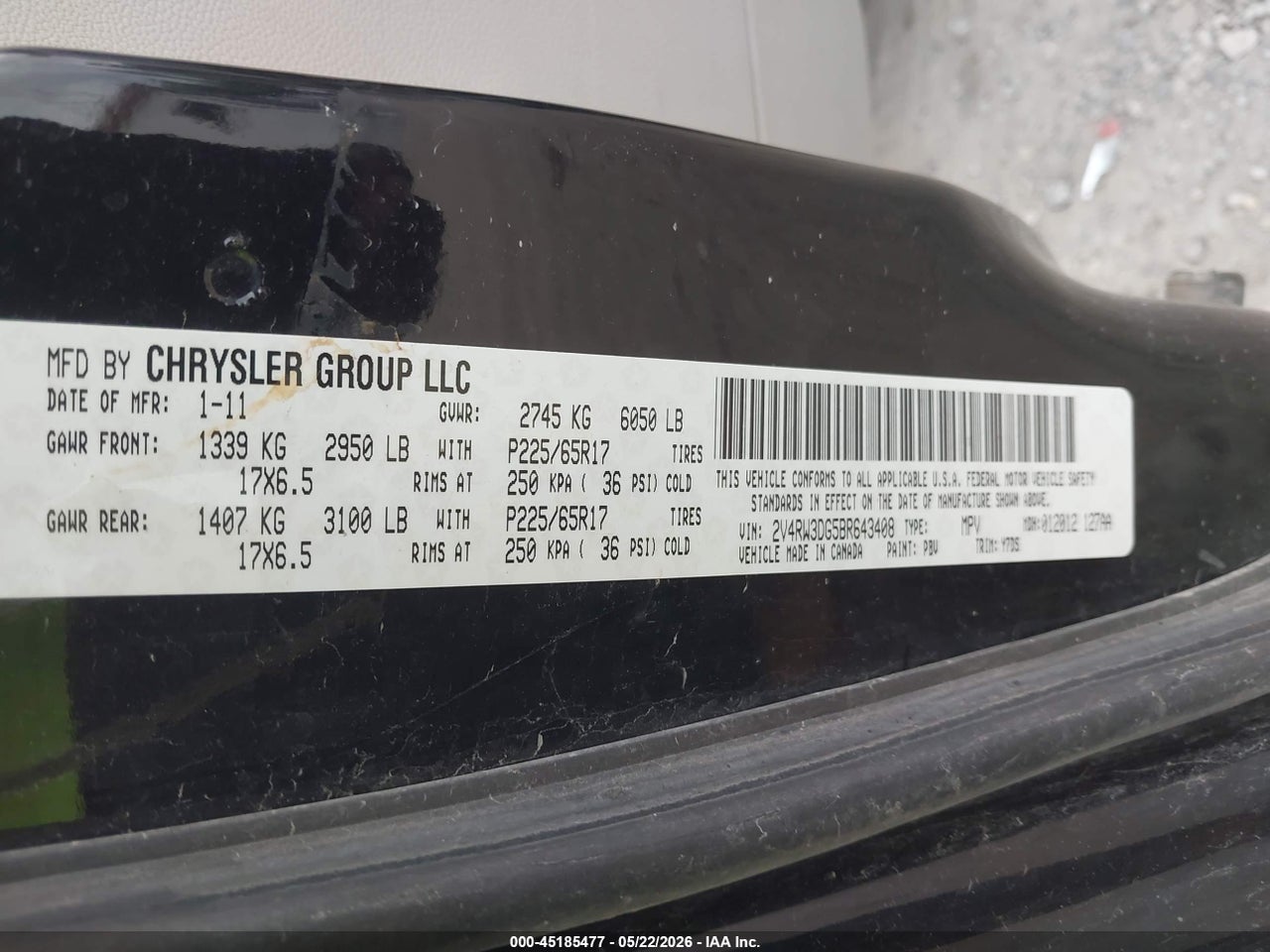 2011 VOLKSWAGEN ROUTAN SE thumbnail 10