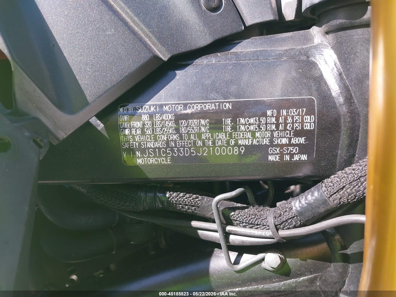 2018 SUZUKI GSX-S750 M/Z thumbnail 11