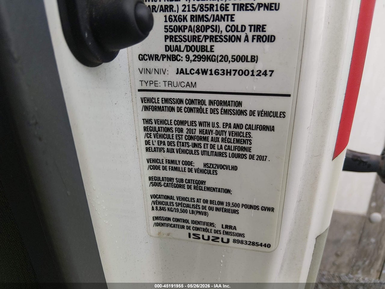 2017 ISUZU NPR HD DSL REG AT   thumbnail 10
