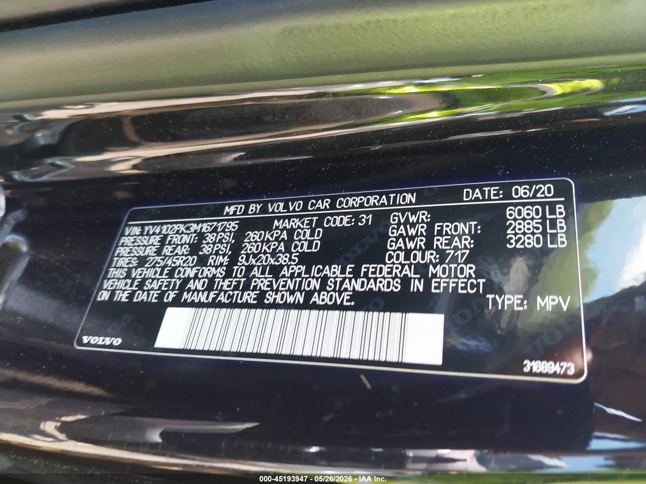 2021 VOLVO XC90 T5 MOMENTUM 7 PASSENGER thumbnail 10