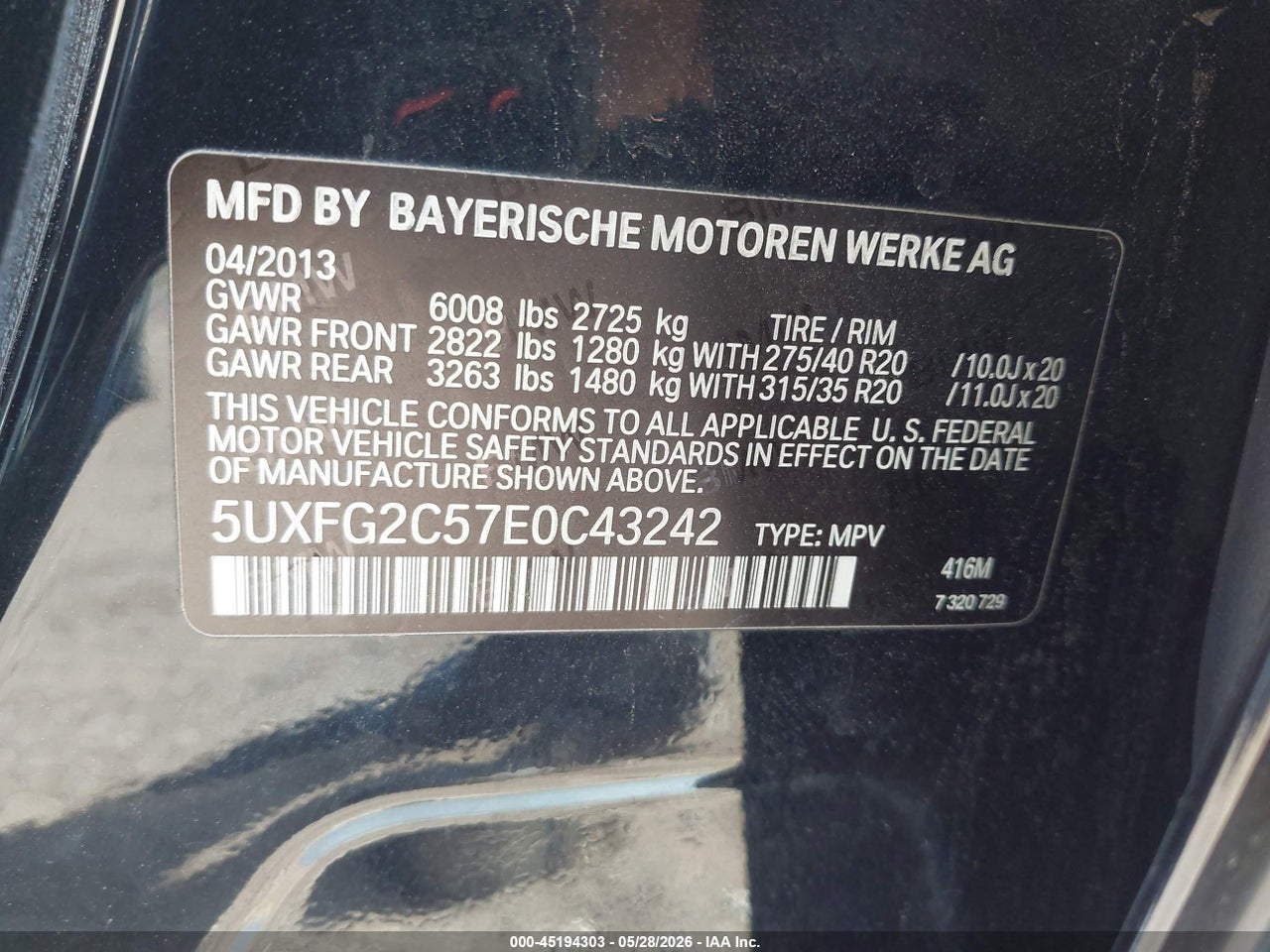 2014 BMW X6 XDRIVE35I thumbnail 10