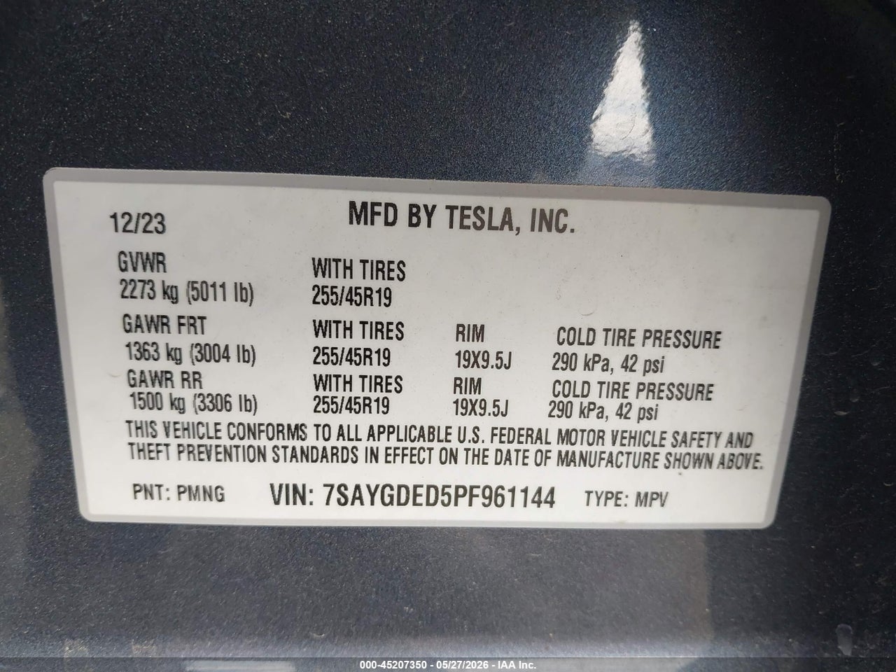 2023 TESLA MODEL Y RWD thumbnail 10