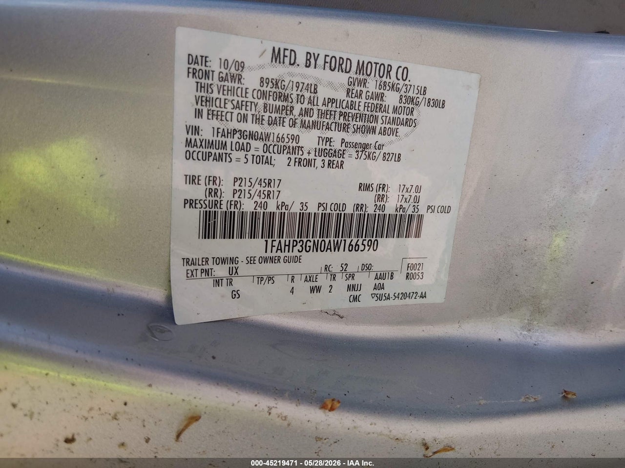 2010 FORD FOCUS SES thumbnail 10