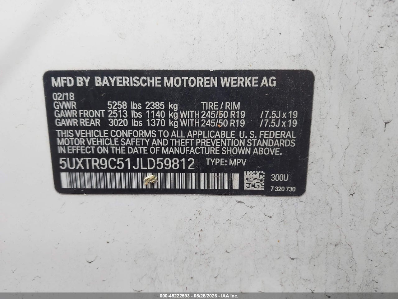 2018 BMW X3 XDRIVE30I thumbnail 10