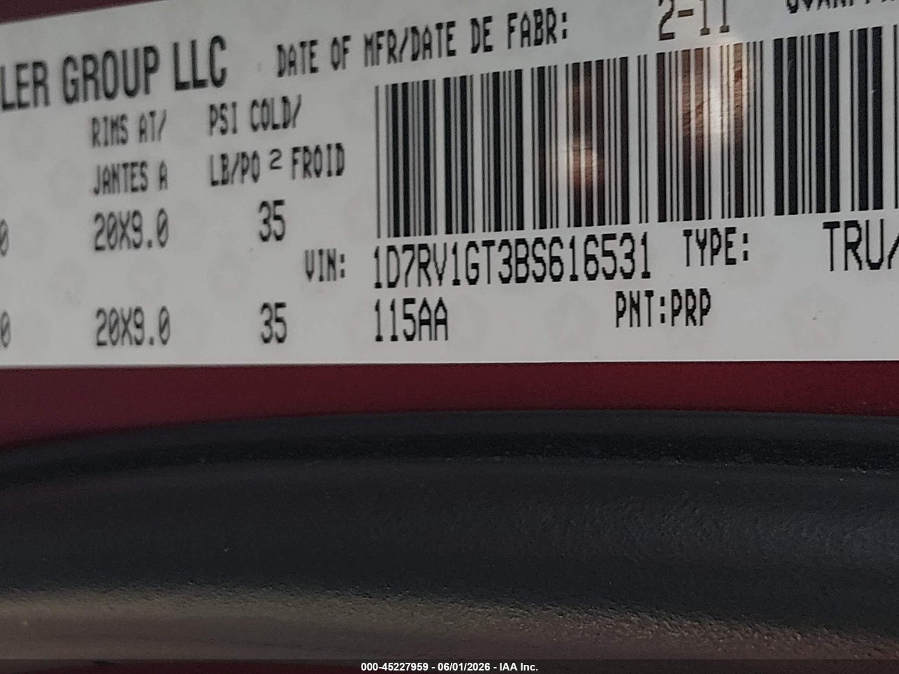 2011 RAM RAM 1500 SPORT thumbnail 10