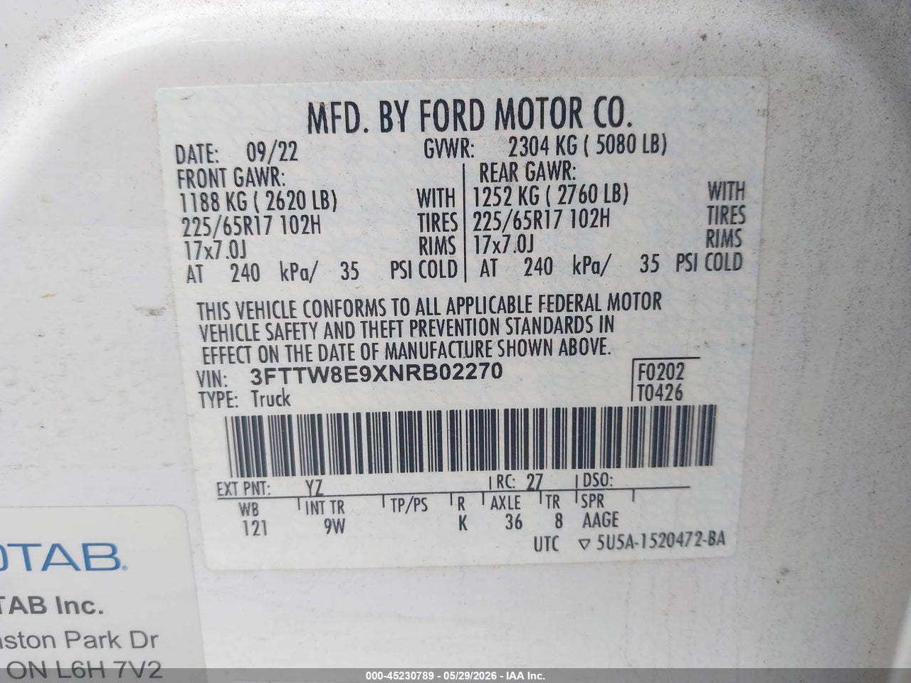 2022 FORD MAVERICK XL thumbnail 10