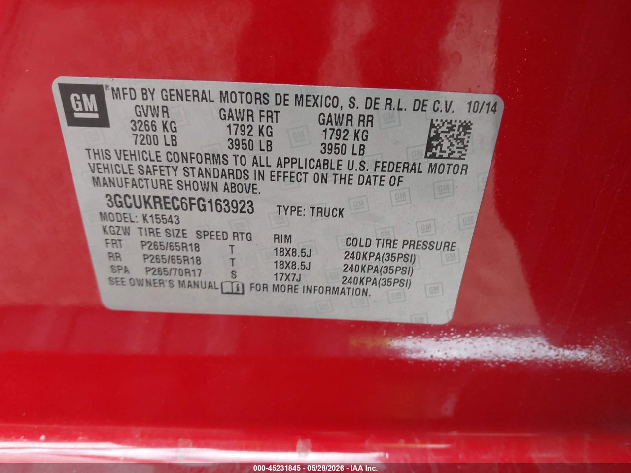 2015 CHEVROLET SILVERADO 1500 1LT thumbnail 10