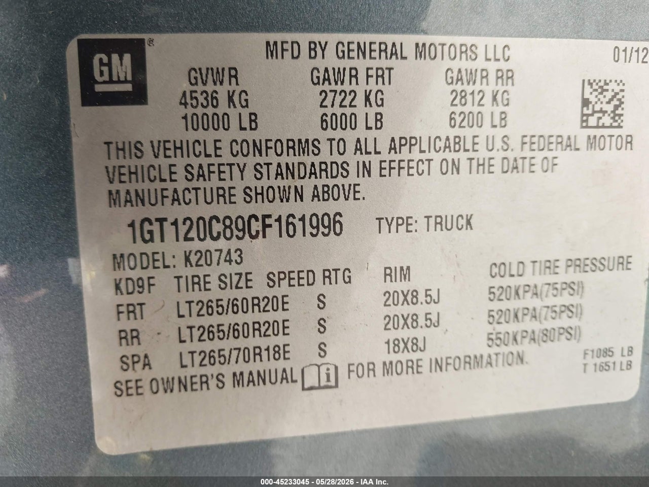 2012 GMC SIERRA 2500HD SLE thumbnail 10