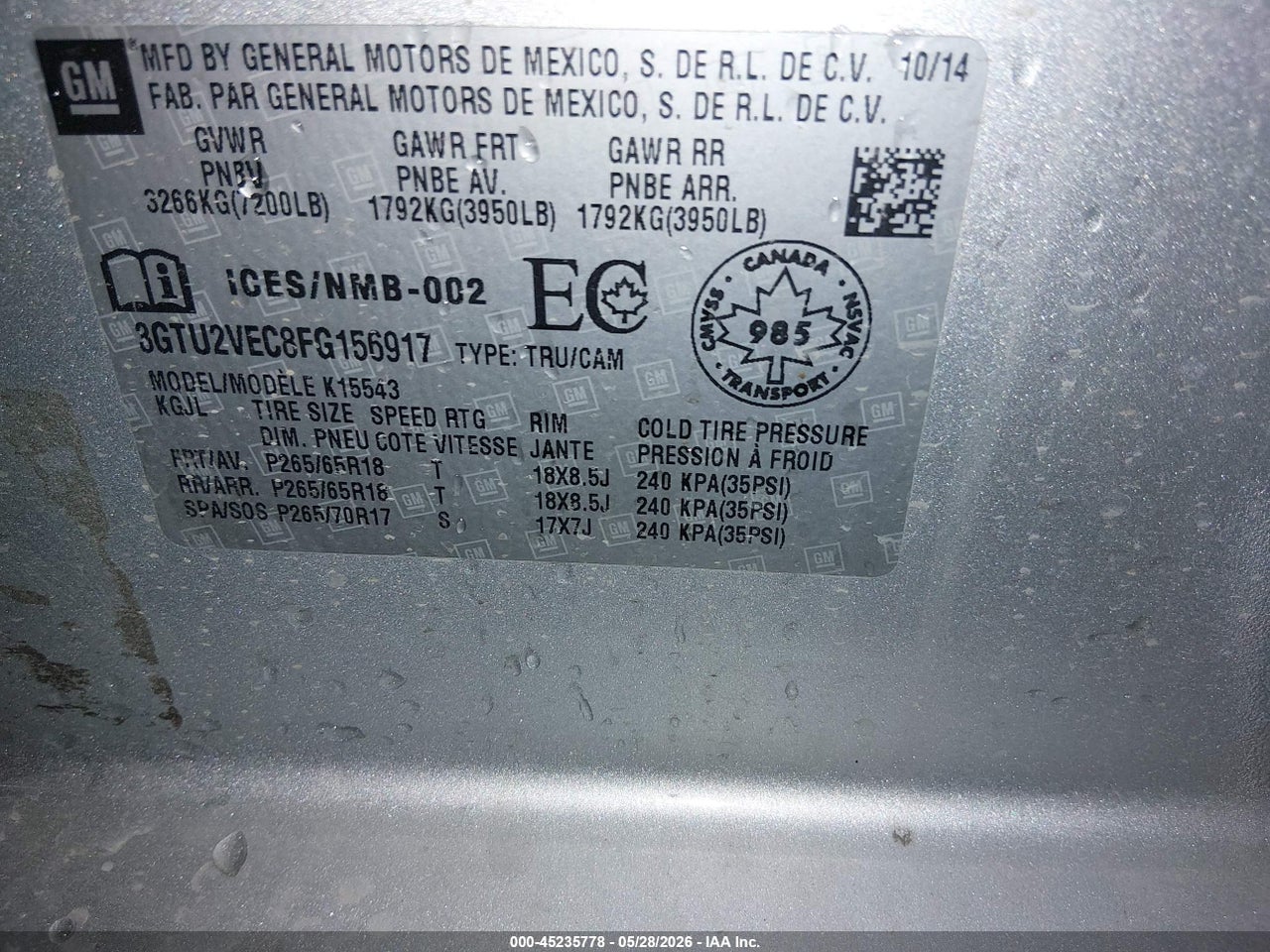 2015 GMC SIERRA K1500 SLT thumbnail 10