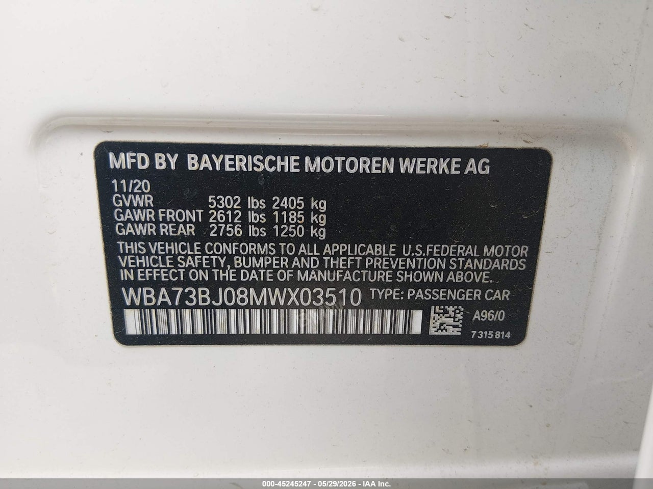 2021 BMW 540I XDRIVE thumbnail 10