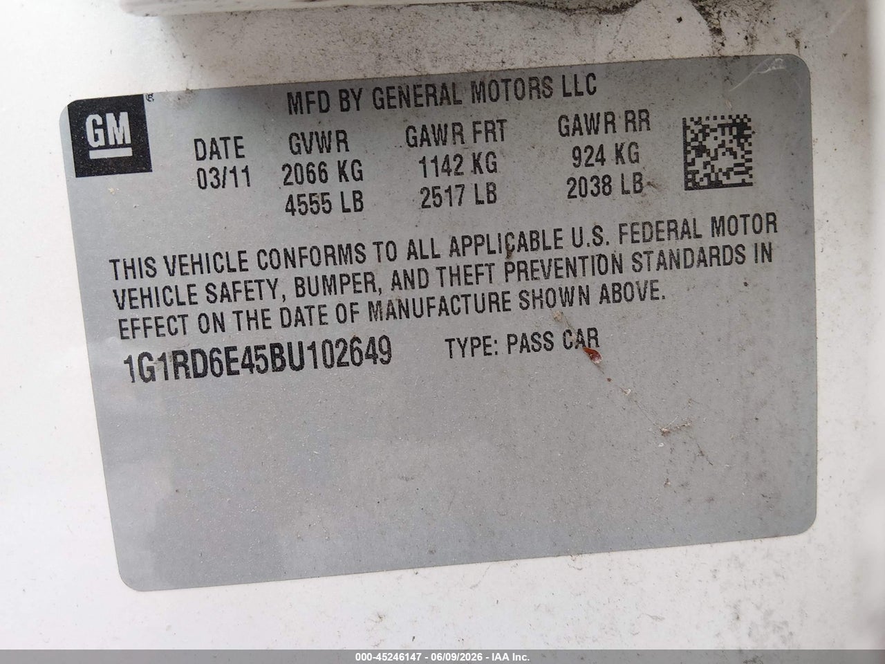 2011 CHEVROLET VOLT   thumbnail 10