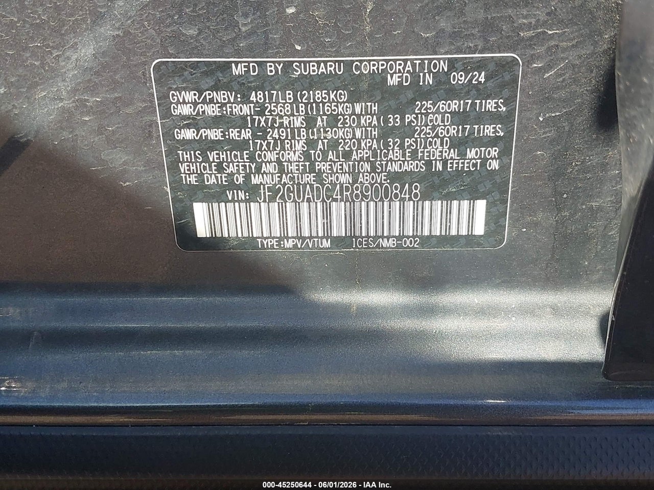2024 SUBARU CROSSTREK PREMIUM thumbnail 10