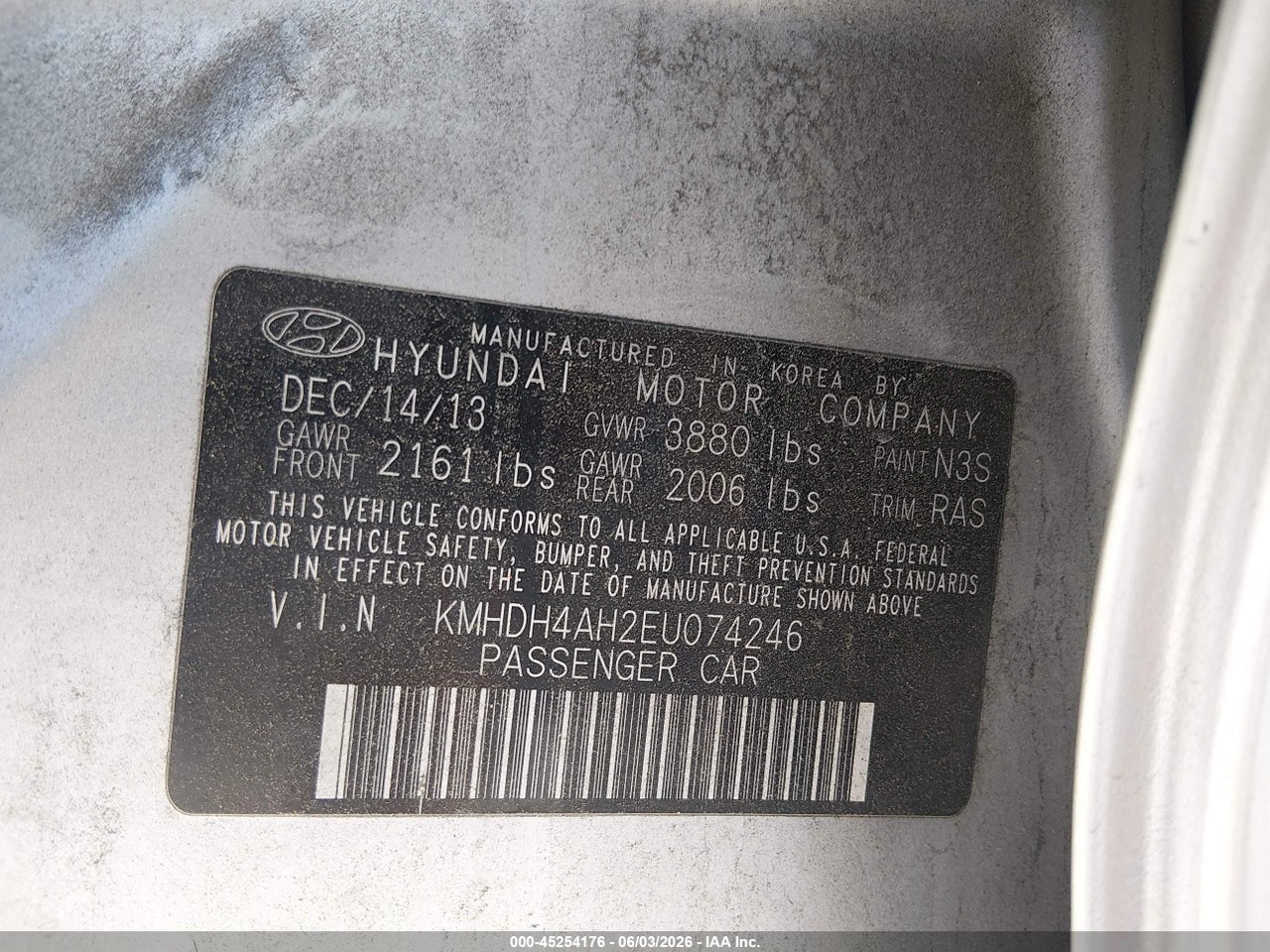 2014 HYUNDAI ELANTRA SPORT thumbnail 10