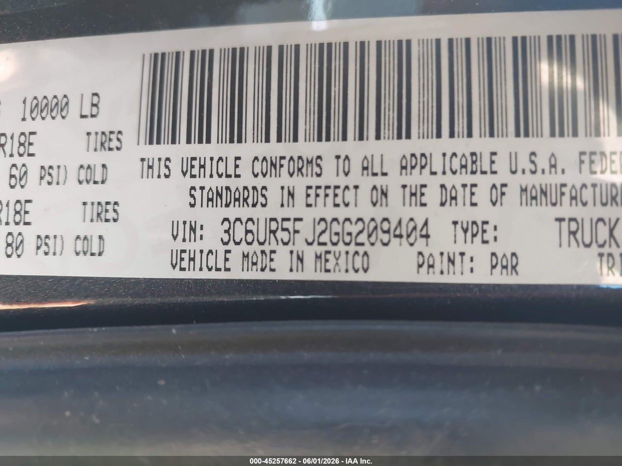 2016 RAM 2500 LARAMIE thumbnail 10