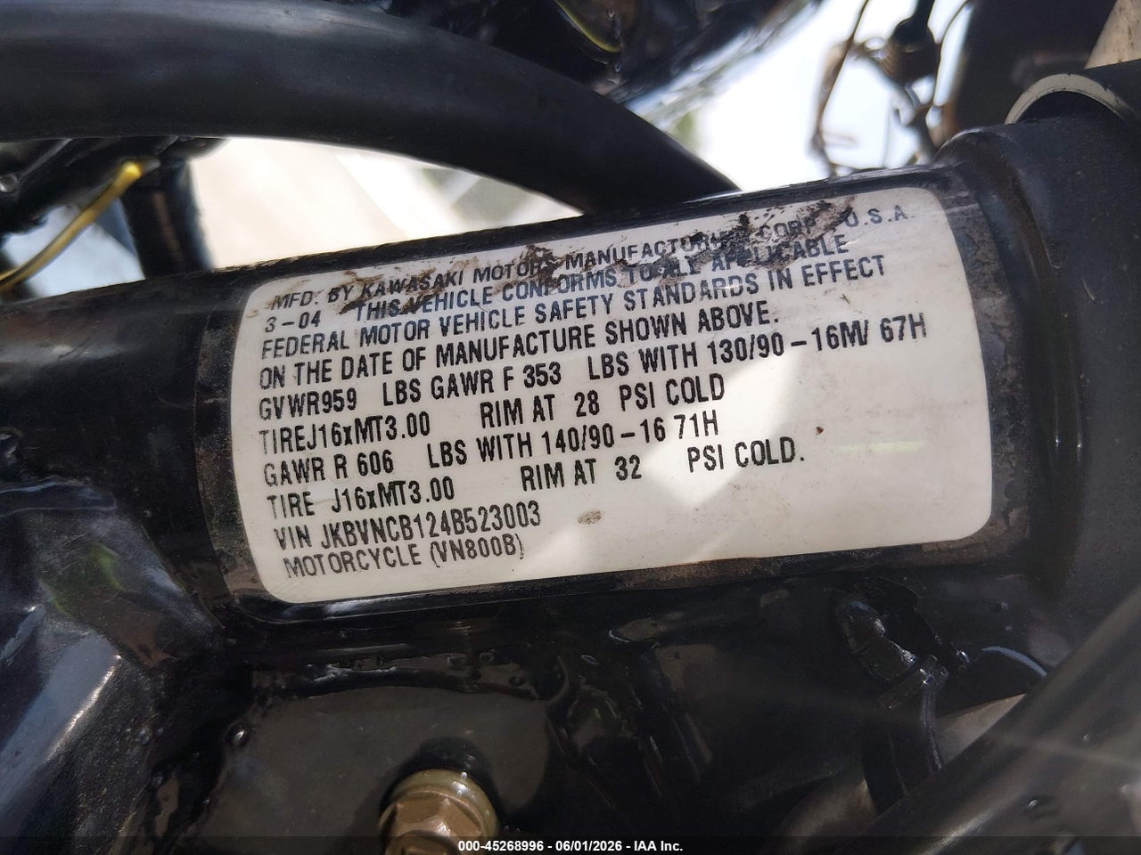 2004 KAWASAKI VN800 B thumbnail 11
