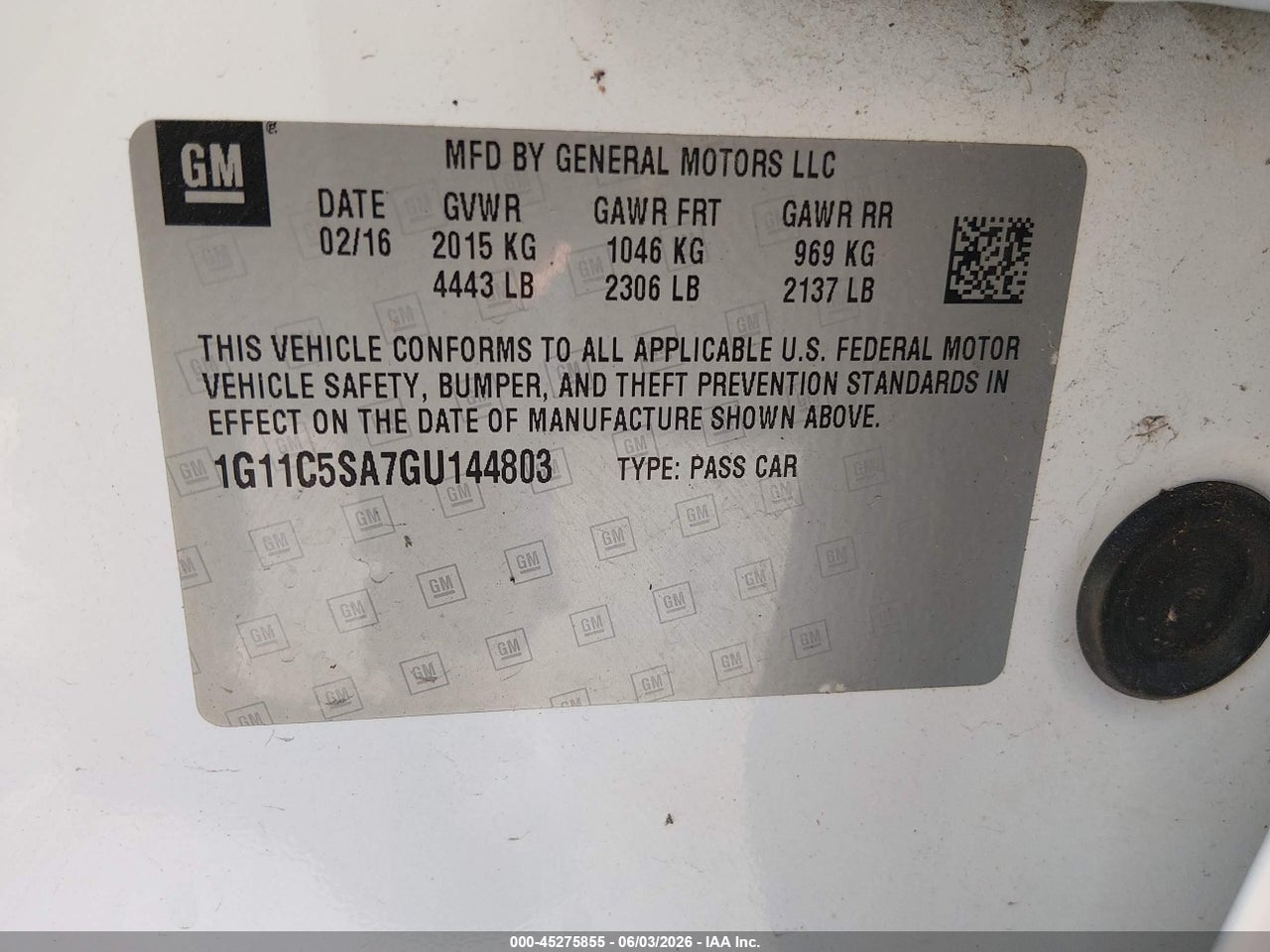 2016 CHEVROLET MALIBU LIMITED LT thumbnail 10