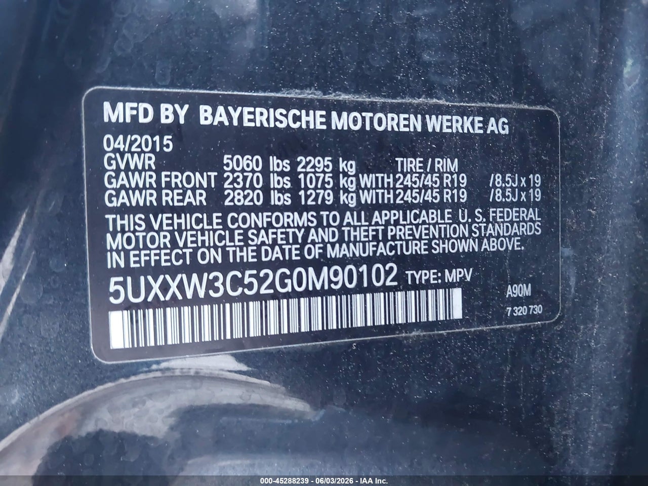2016 BMW X4 XDRIVE28I thumbnail 10