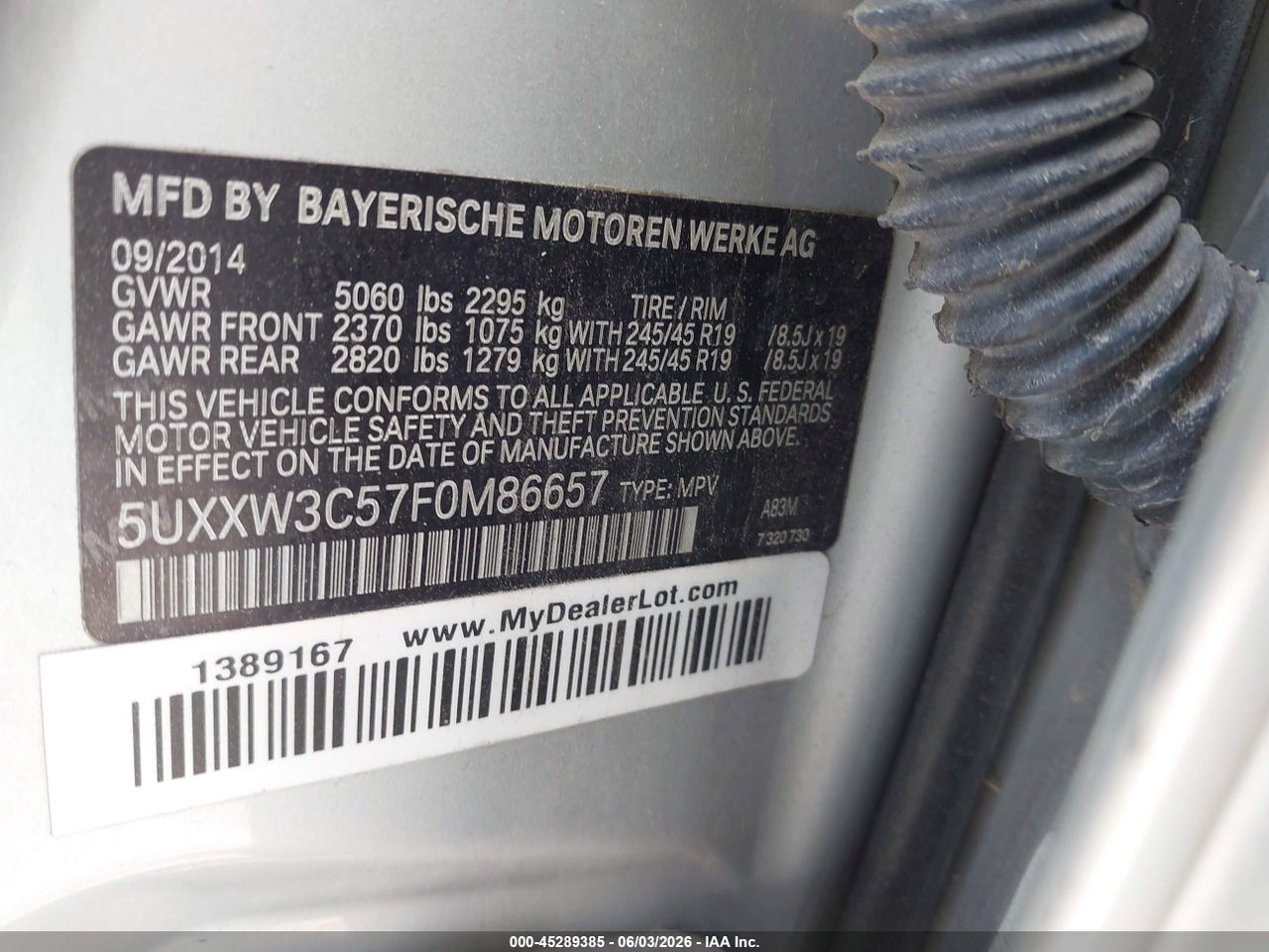 2015 BMW X4 XDRIVE28I thumbnail 10