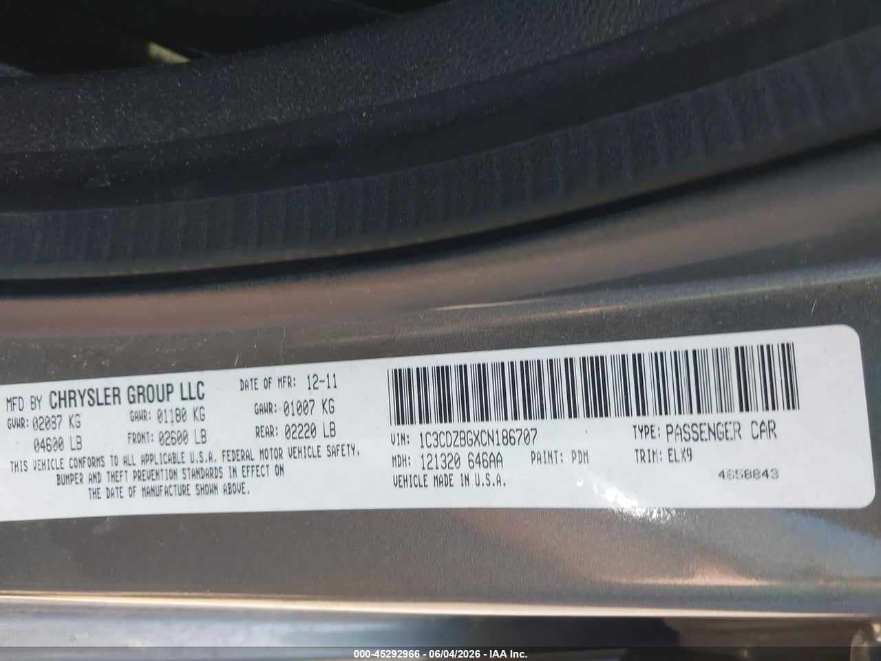 2012 DODGE AVENGER R/T thumbnail 10