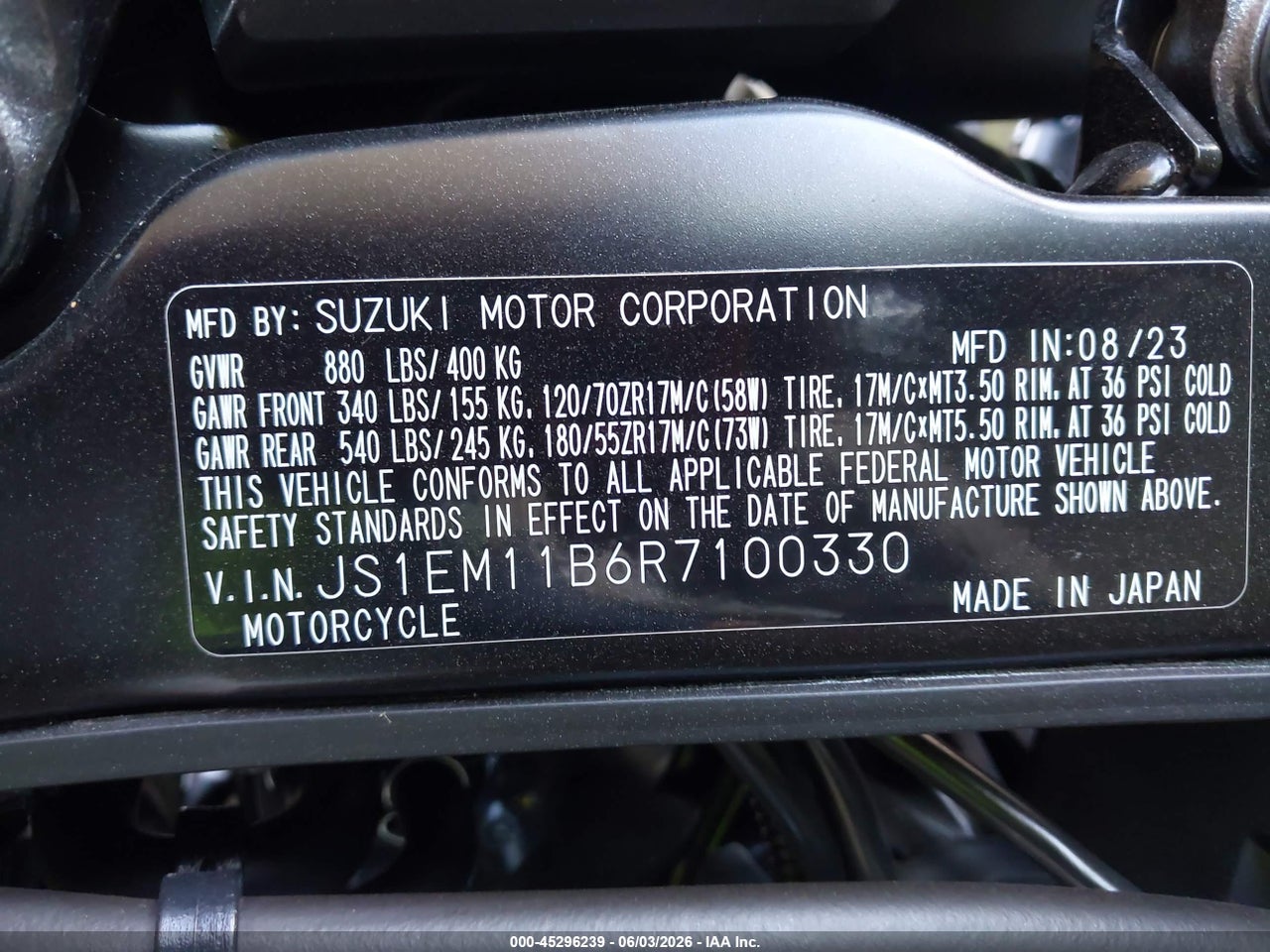 2024 SUZUKI GSX800 R thumbnail 11