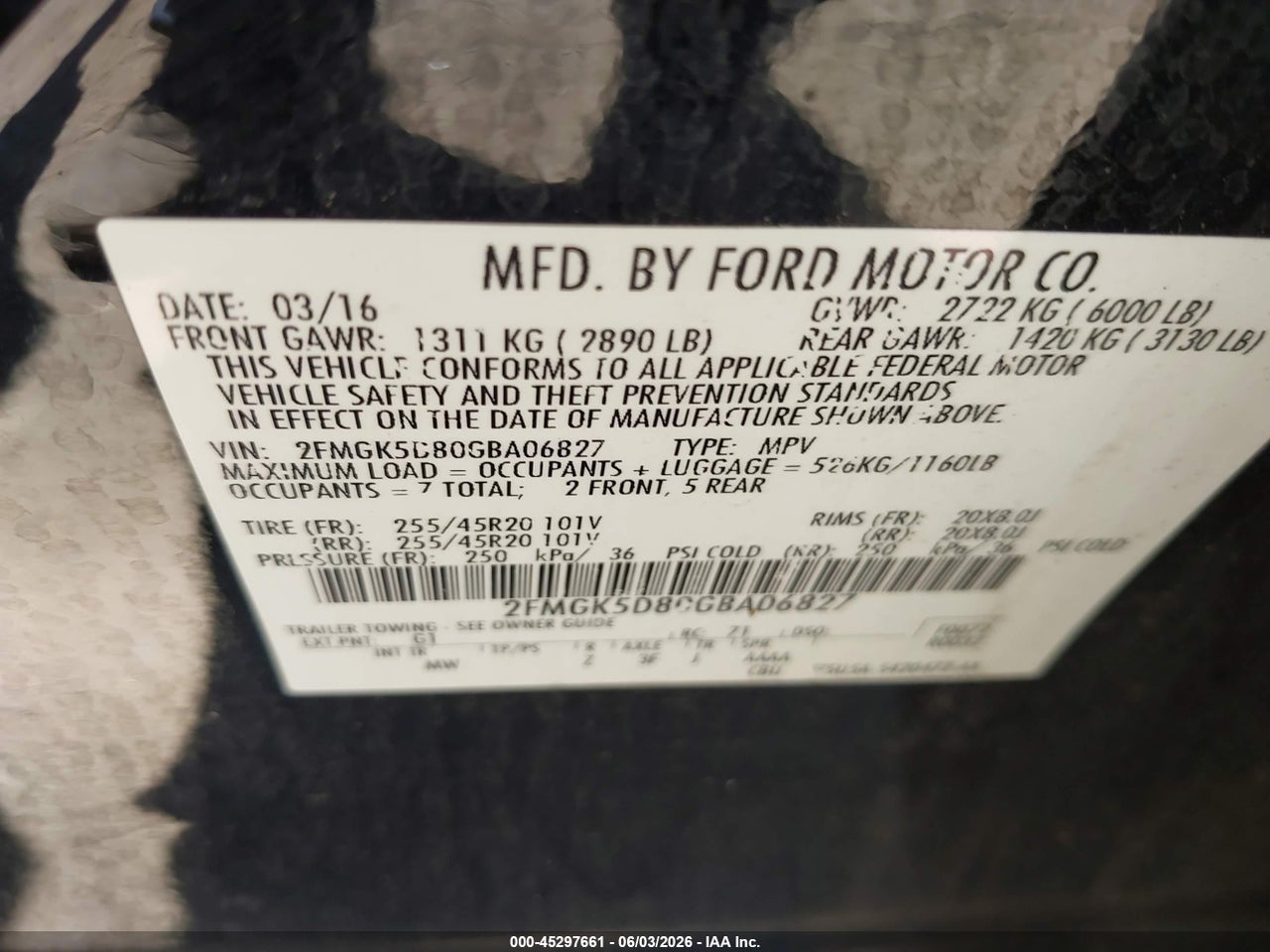 2016 FORD FLEX LIMITED thumbnail 10