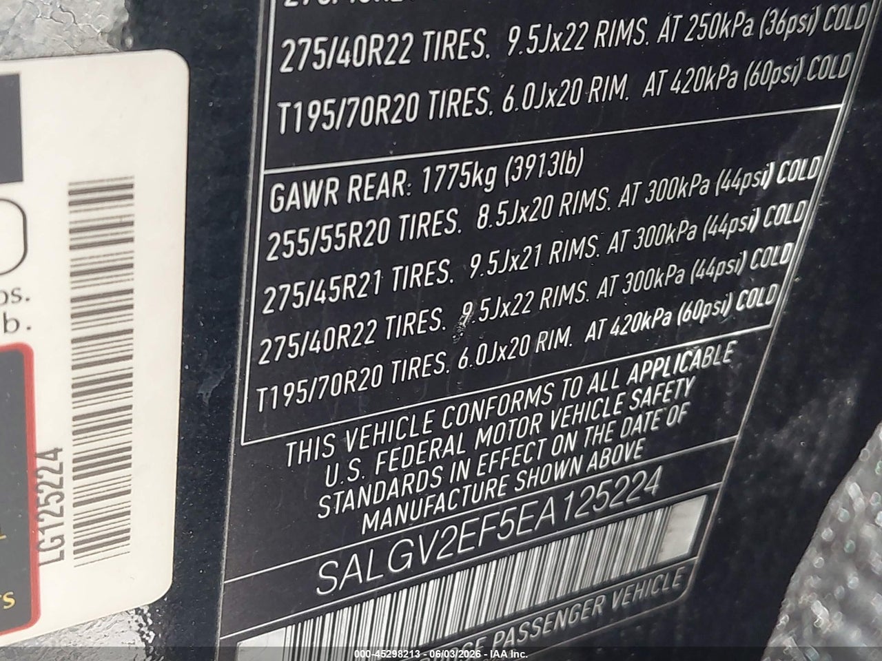 2014 LAND ROVER RANGE ROVER 5.0L V8 SUPERCHARGED AUTOBIOGRAPHY thumbnail 10