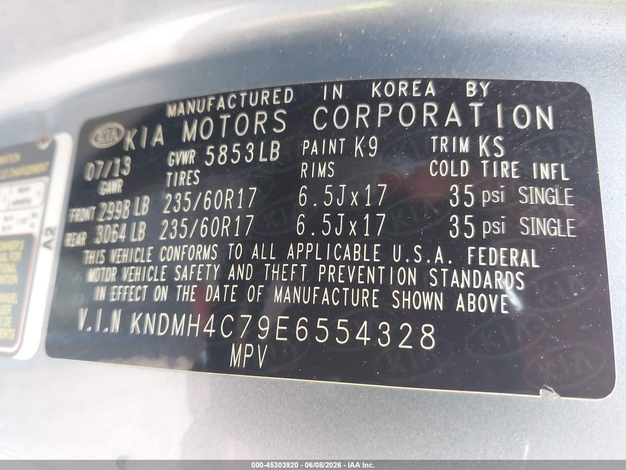 2014 KIA SEDONA EX thumbnail 10