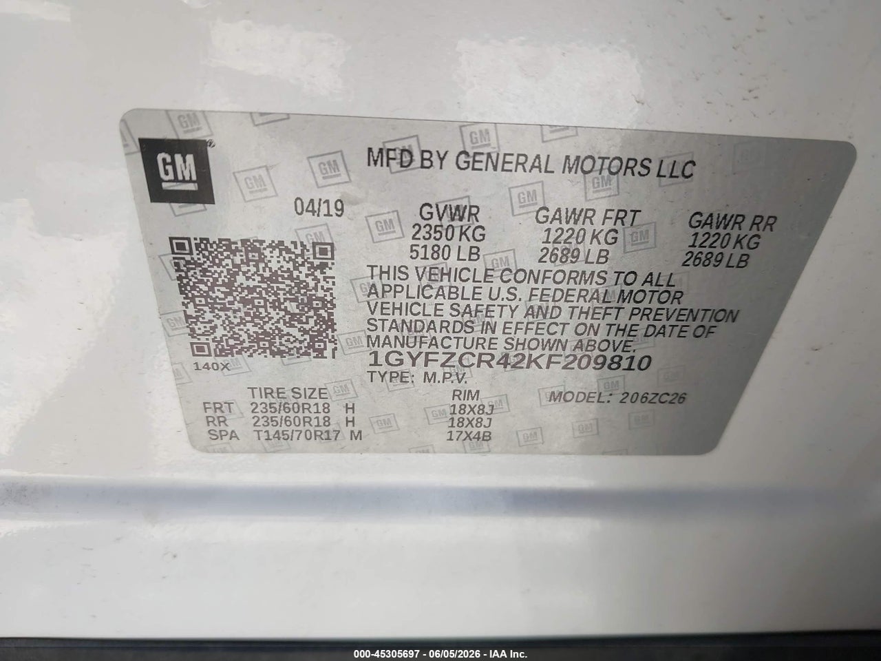 2019 CADILLAC XT4 PREMIUM LUXURY thumbnail 10