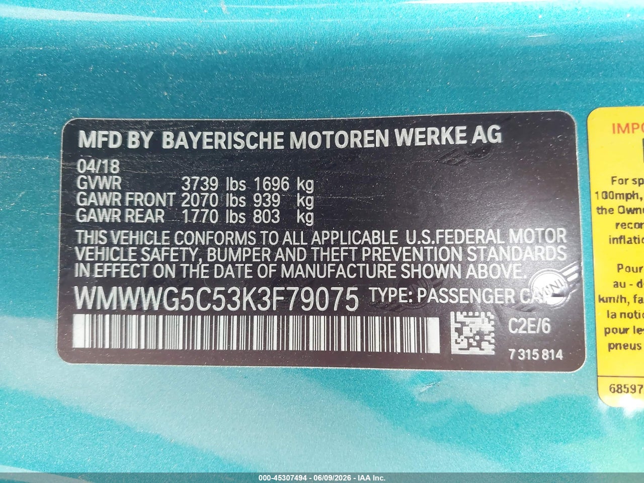 2019 MINI CONVERTIBLE COOPER thumbnail 10