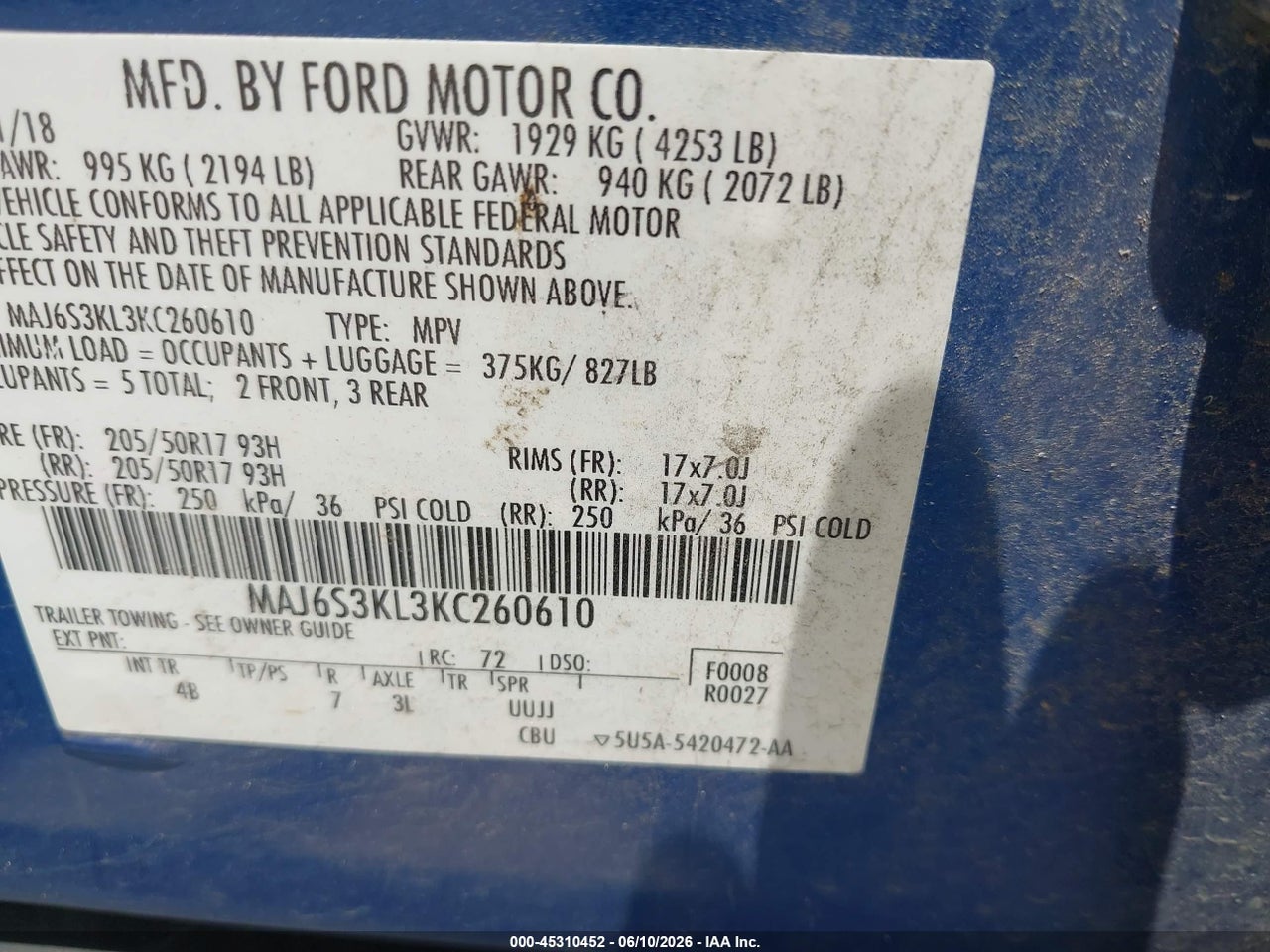 2019 FORD ECOSPORT TITANIUM thumbnail 10