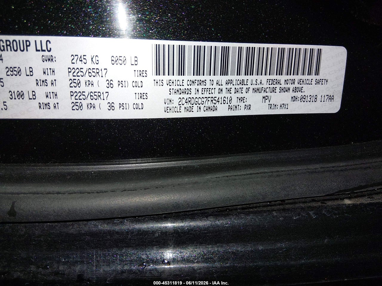 2015 DODGE GRAND CARAVAN SXT thumbnail 10