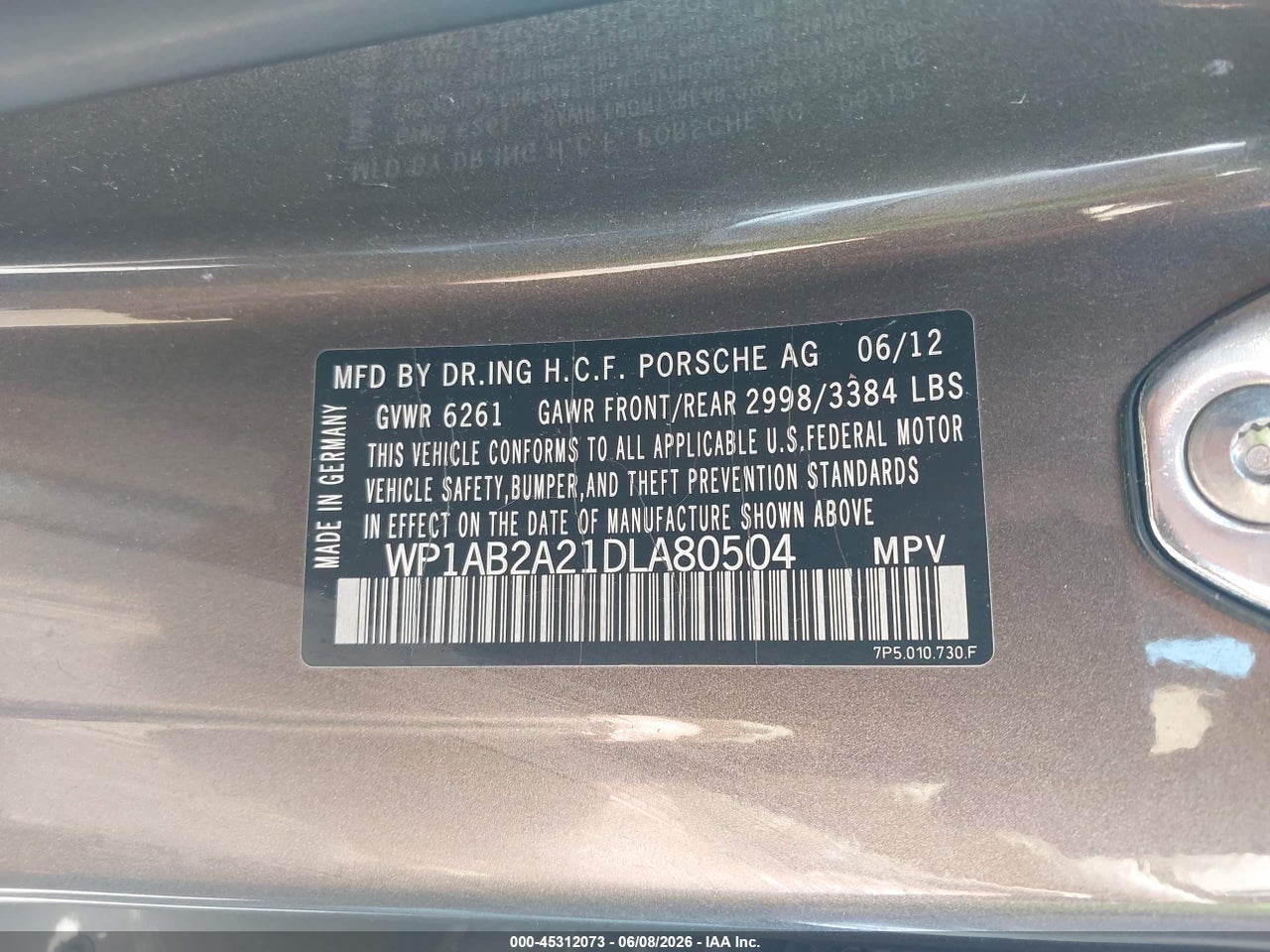 2013 PORSCHE CAYENNE S thumbnail 10