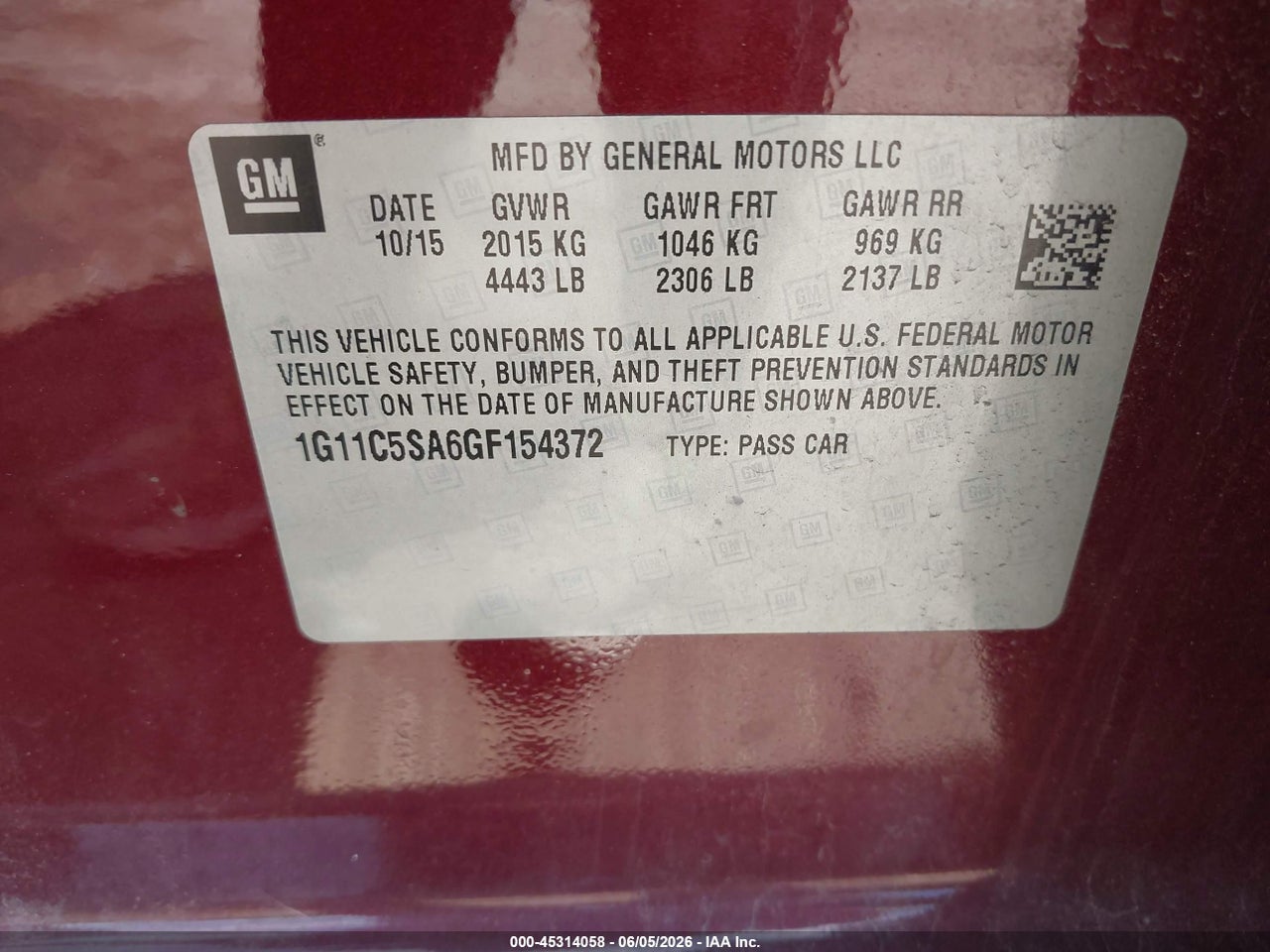 2016 CHEVROLET MALIBU LIMITED LT thumbnail 10