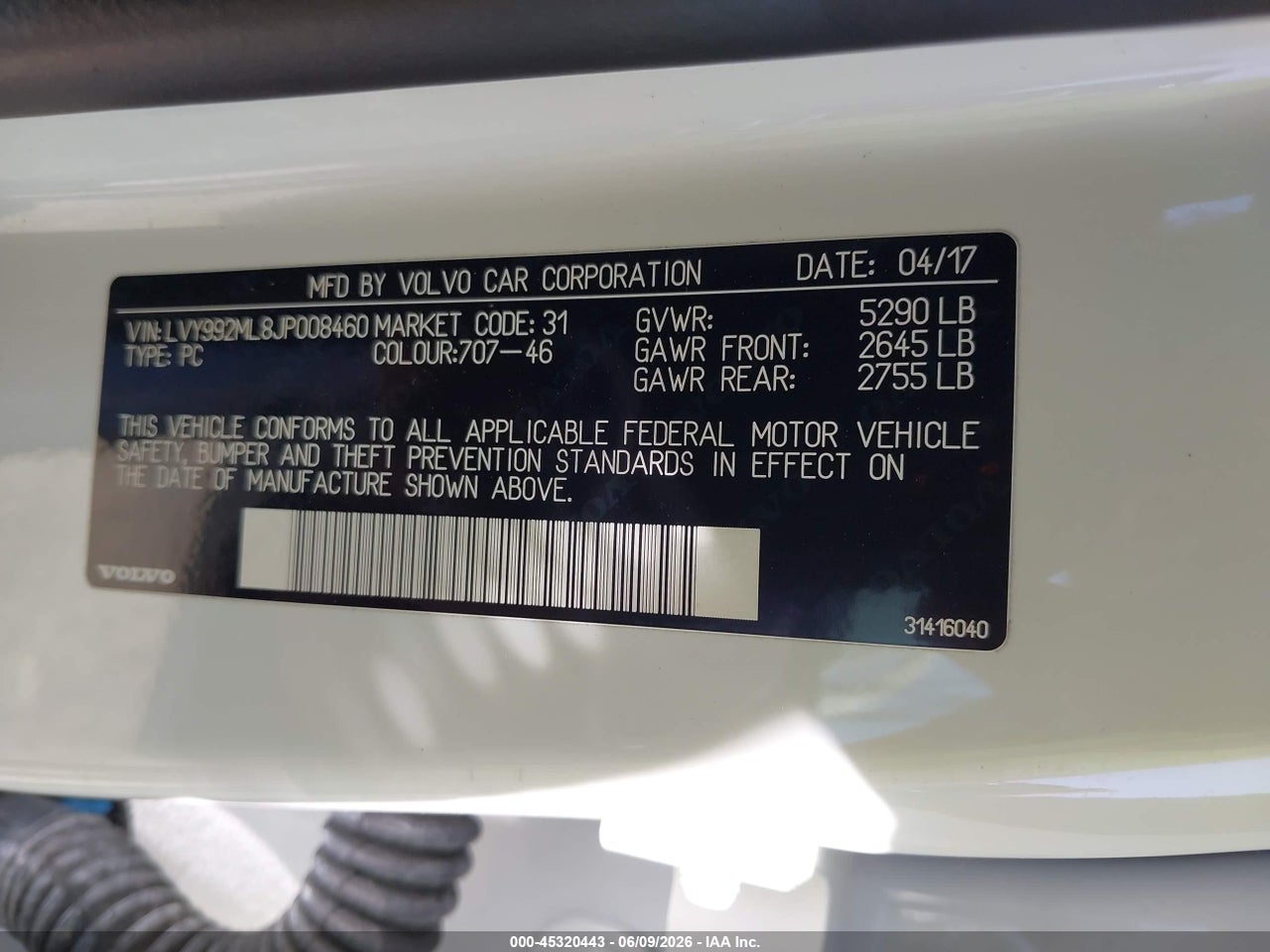 2018 VOLVO S90 T6 INSCRIPTION thumbnail 10