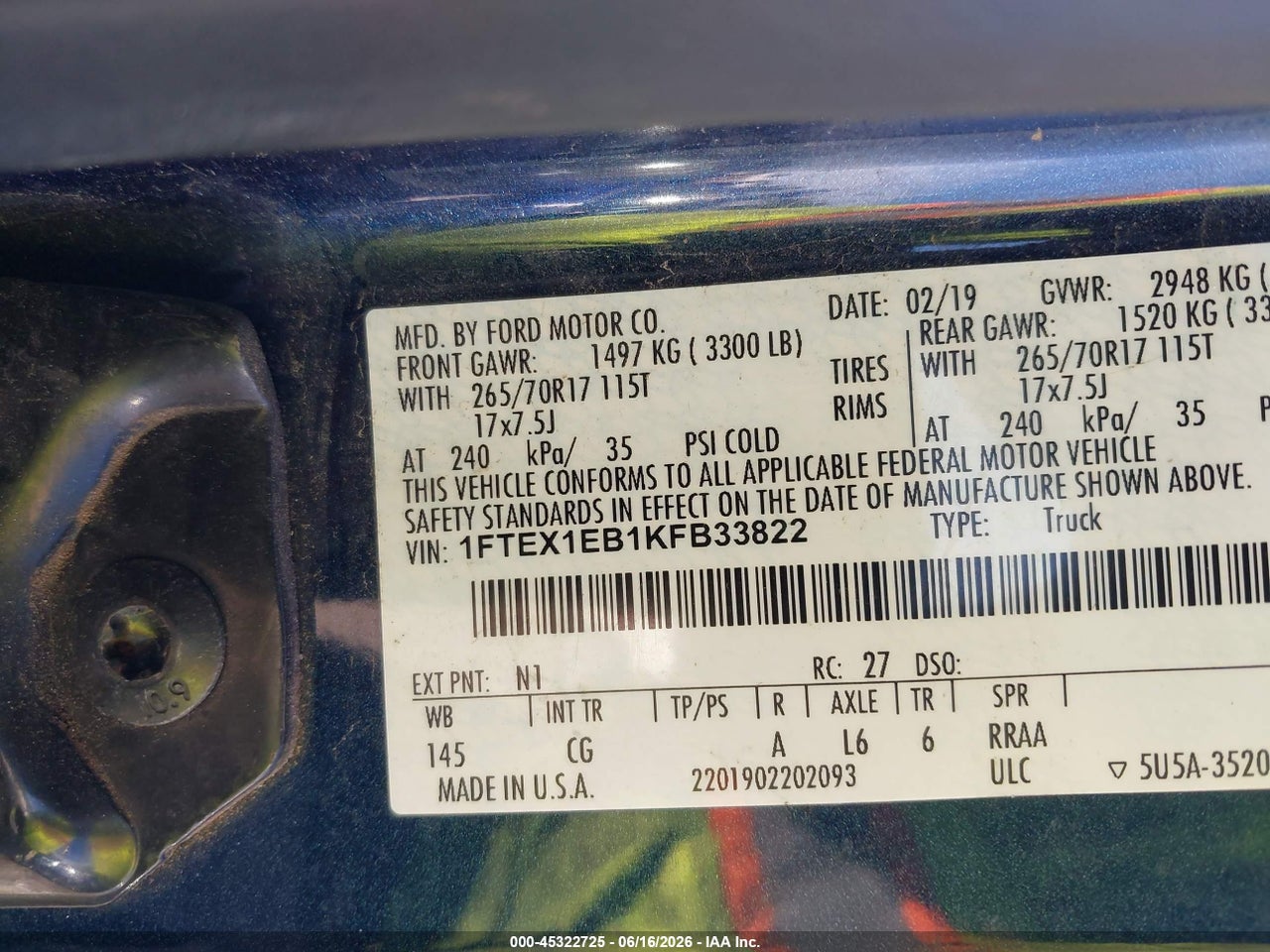 2019 FORD F-150 XL thumbnail 10