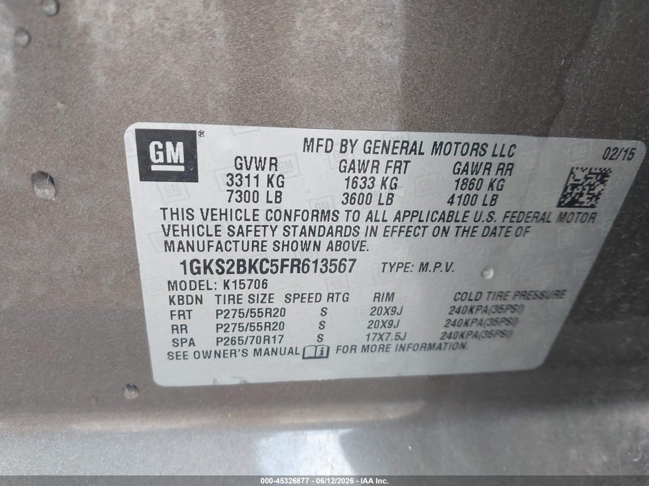 2015 GMC YUKON SLT thumbnail 10