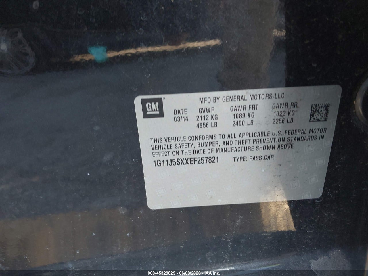2014 CHEVROLET MALIBU 2LZ thumbnail 10
