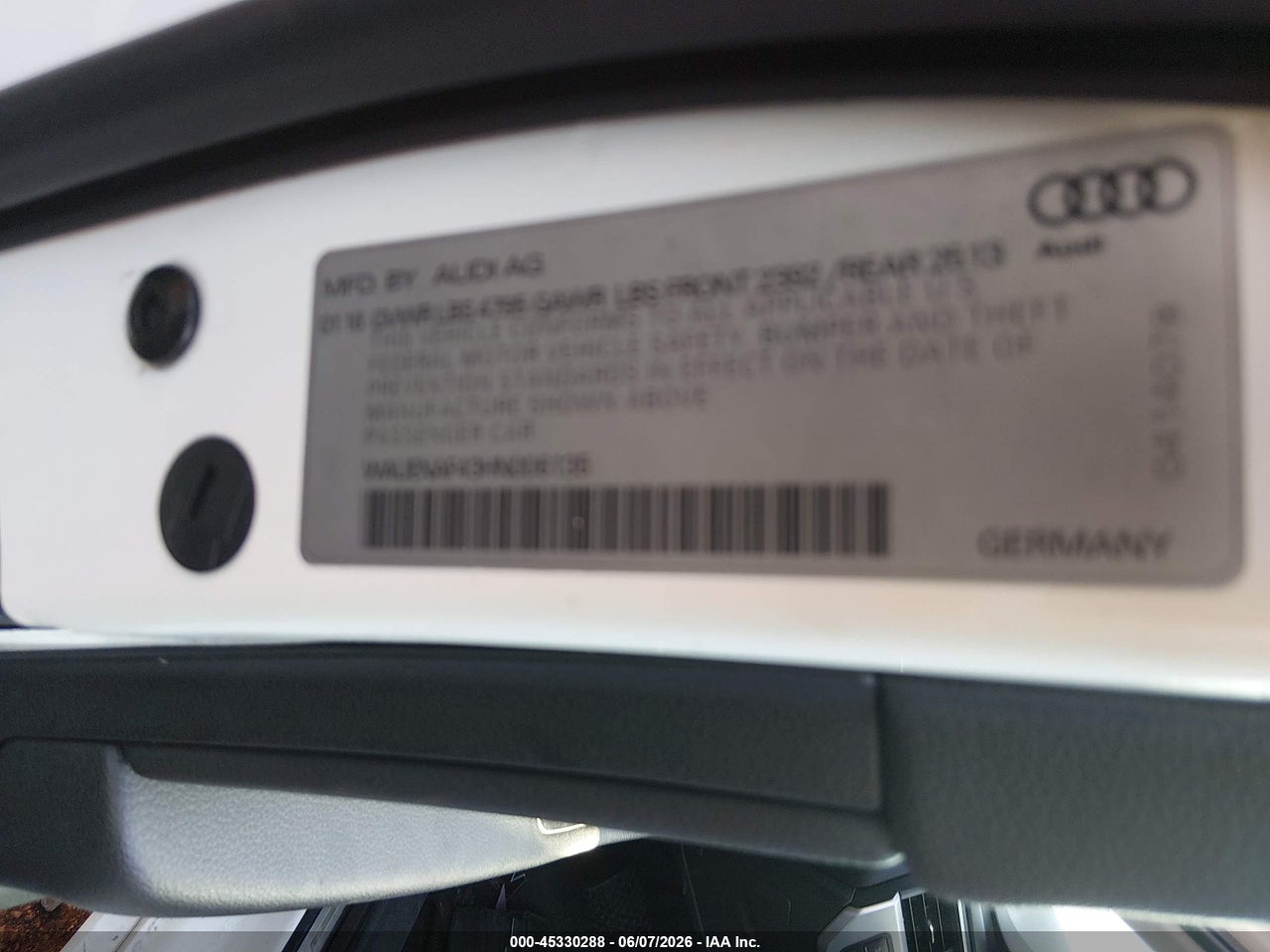 2017 AUDI A4 PREMIUM PLUS thumbnail 10