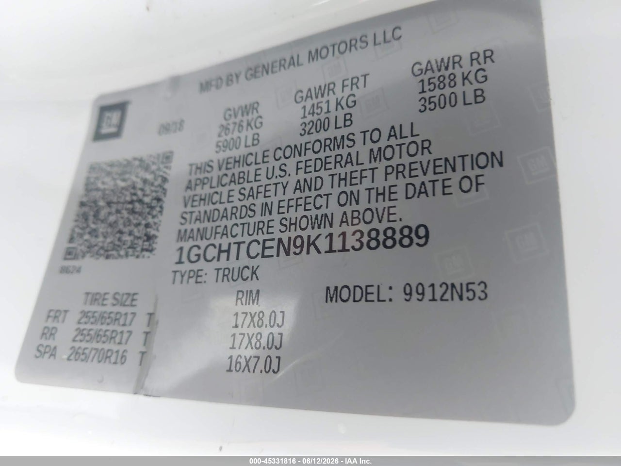 2019 CHEVROLET COLORADO LT thumbnail 10