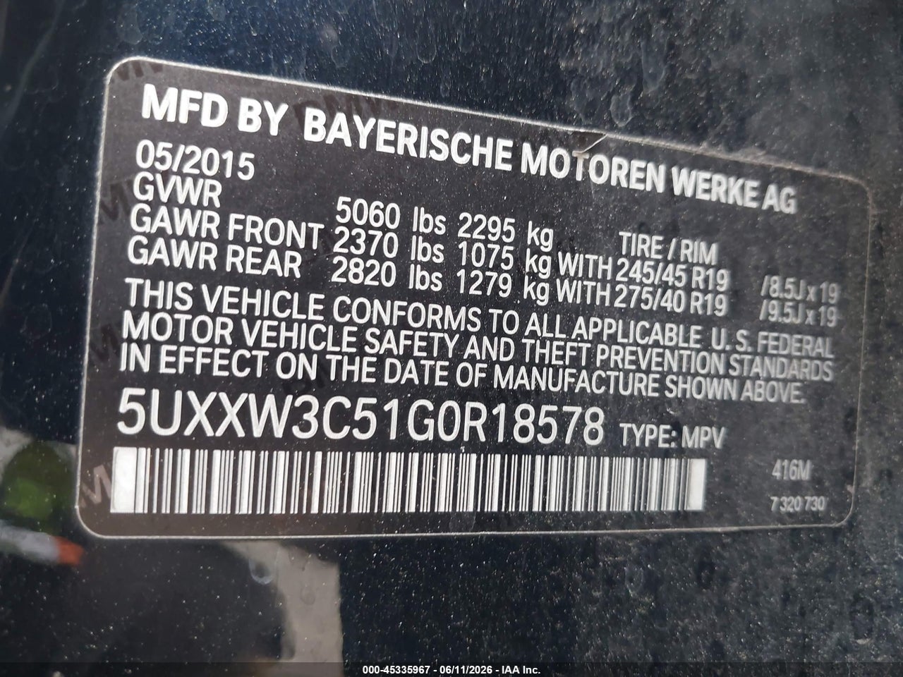 2016 BMW X4 XDRIVE28I thumbnail 10